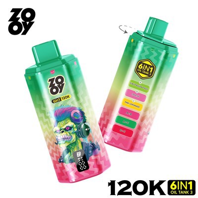ZOOY 6 U 1 OKUSA 120K Jednokratna elektronska cigareta